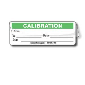 Transcat 5353C-G Self-Laminating Calibration Labels, Green | Transcat