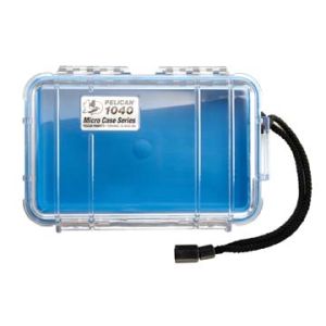 Pelican 1040-025-100 Micro Case, Clear with Blue Liner