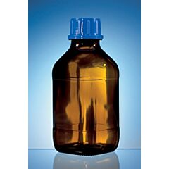 Threadless Botl BRANDTECH Threaded bottle, amber, 500mL | Transcat
