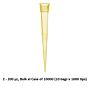 BrandTech Scientific Pipette tips, 2-200uL, graduated, Bulk xl, 1000/pack