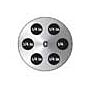 Fluke Calibration 9190-INSC Insert C, 0.25 inch holes Holes: 1/4 in (6)