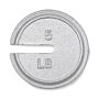 Troemner 9492W 5lb Class F Cast Iron Slotted Weight with Traceable Certificate