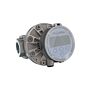 FLOMEC OM040S001-822R5G 1-1/2" Oval Gear Stainless Steel NPT Flow Meter, RT14 Transmitterwith Built-In Digital Display