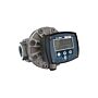 FLOMEC OM040S001-826R7G 1-1/2" Oval Gear Stainless Steel NPT Flow Meter, RT40 Transmitterwith Built-In Digital Display