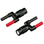 Fluke PM9082/001 Dual Banana Female Jack To Male BNC Adapter