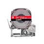 K-Sun 224WRPX 1"x 30'LabelWorks PX IndustrialTape,White on Red