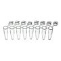 Labcon 3927-550-000-9 PurePlus 0.2mL 8-Well PCR Tube Strips w/Clear Flat Caps,pk/120