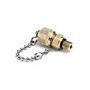 Ralston Instruments QTFT-5SB0 QTVC Outlet Port, Male Quick-test with Cap and Chain Adapter