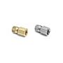 Ralston Instruments QTHA-1FBA 1/8" female NPT x female Quick-test, no check-valve, Brass Adapter