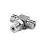 Ralston Instruments QTHA-HSTS Male x male x male Quick-test branch tee, Stainless Steel
