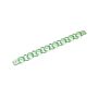 Simport Amplitube PCR reaction strips, flat cap strips of 8, green, 125/pack