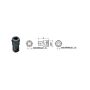 Tohnichi 292 4P-6, 1/2"-3/4" Sq Drive Socket Adapter for Pneumatic Tool