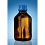 BrandTech Scientific Threaded bottle, amber, acrylate coated, 250mL, GL32 with cap, PP