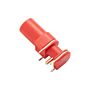 Pomona 73099-2 R/A 4mm Mounting Safety Jack For PCB, Red