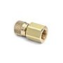 Ralston Instruments QTHA-4FBA-RG 1/2" Female BSPP x Female QuickTest No Check Valve, Brass Adapter