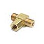 Ralston Instruments QTHA-HSTB-1F Tee-male QT run x male QT run x 1/8" female NPT branch, Brass