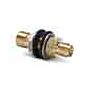 Ralston Instruments QTHA-HTBB-2T 1/4" tube fitting x male Quick-test bulkhead union, Brass