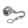 Ralston Instruments AS-QTFT-CAPS NPAK Cap, Plug, Chain & Hanger Ring to Cover Inlet, Outlet Ports, Stainless Steel
