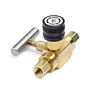 Ralston Instruments QTHA-BLB0-2F-2F Block & Bleed Valve-1/4" NPTF Inlet x 1/4" NPTF Outlet, Brass