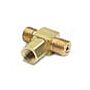 Ralston Instruments QTHA-HFCB-2F Tee-male QT run x female QT run x 1/4" female NPT branch, Brass