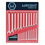 Wright Tool Company D980 Combination Wrenches,Full Polish Finish,6mm-32mm,24pc