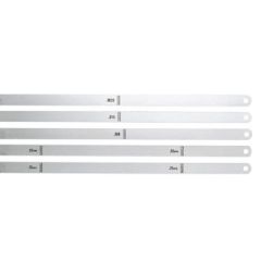 STARRETT 666-2-1/2 Thickness Gauge, Feeler Stock, 0.0025" Thick, 25 - View #3