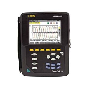 AEMC 2136.12 PowerPad III 3-Phase PQ Analyzer w/3 MN193-BK(6A/120A)