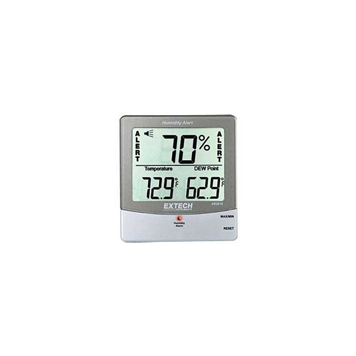 Extech 445814 Humidity Alert, Big Digit RH Temperature, Dew Point