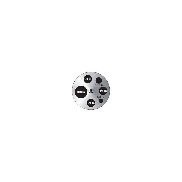 Fluke Calibration 9142-INSA Insert A for the 9142, Imperial Miscellaneous Holes: 1/4";3/16";1/8";3/8"
