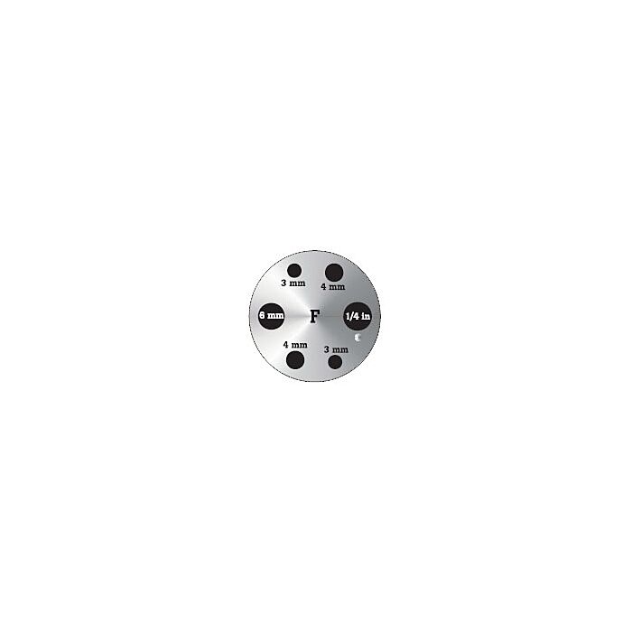 Fluke Calibration 9142-INSF Insert F, Metric Comparison Misc Holes including (1) 0.25"Hole