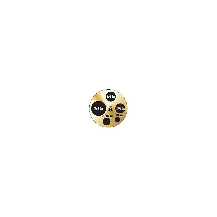 Fluke Calibration 9144-INSA Insert, Imperial, Miscellaneous Holes: 3/8"; 1/4"; 3/16"; 1/8"