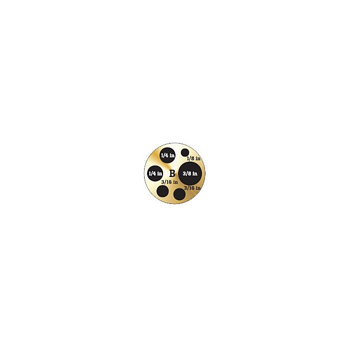 Fluke Calibration 9143-INSB Insert, Imperial Comparison Holes: 3/8"; 1/4"; 3/16"; 1/8"
