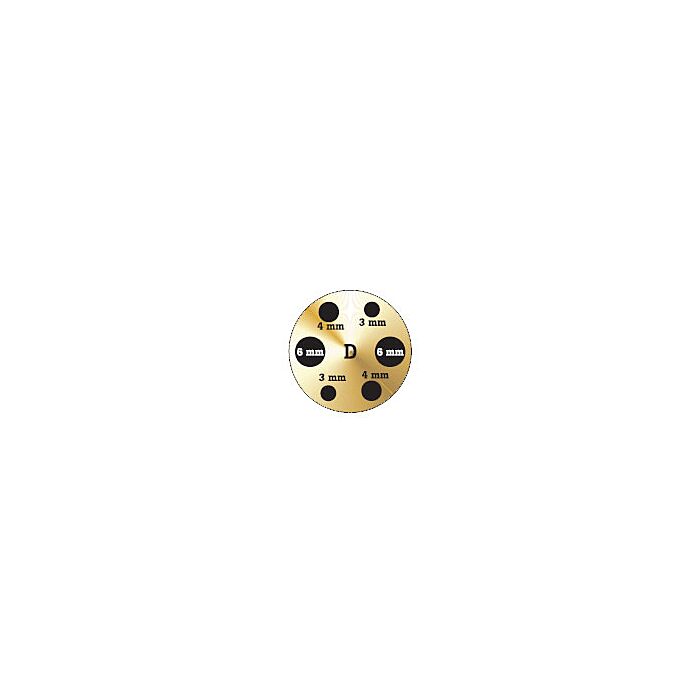 Fluke Calibration 9144-INSD Insert D, Metric Comparison Holes: 3 mm; 4 mm; 6 mm
