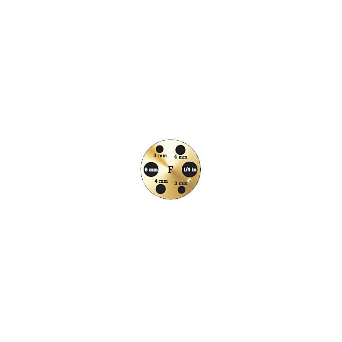 Fluke Calibration 9144-INSF Insert F, Metric Comparison Misc Holes with 0.25-inch Hole