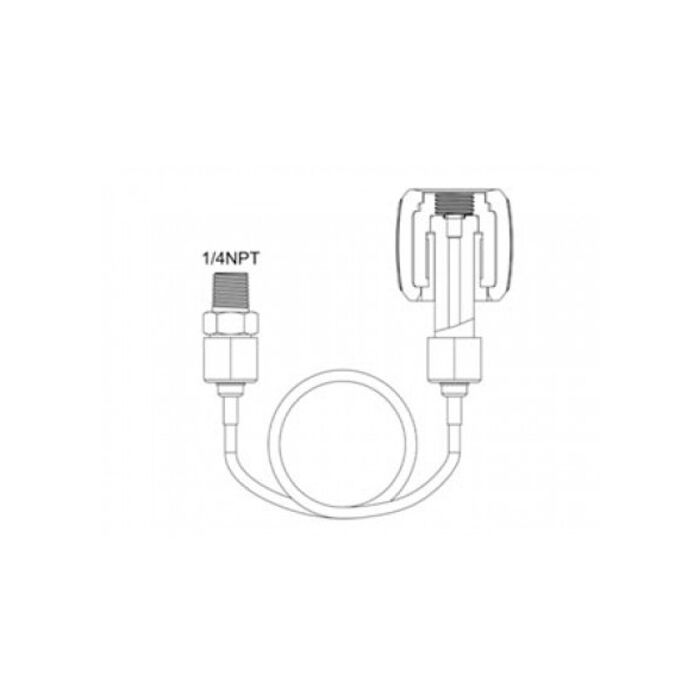 Additel ADT100-NPTM4-NPTM4 Adapter, 1/4NPT male to 1/4NPT male