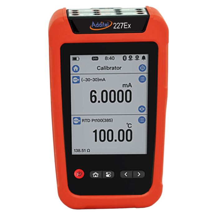 Additel ADT227EX Documenting Process Calibrator, Temperature & Pressure, Intrinsically Safe