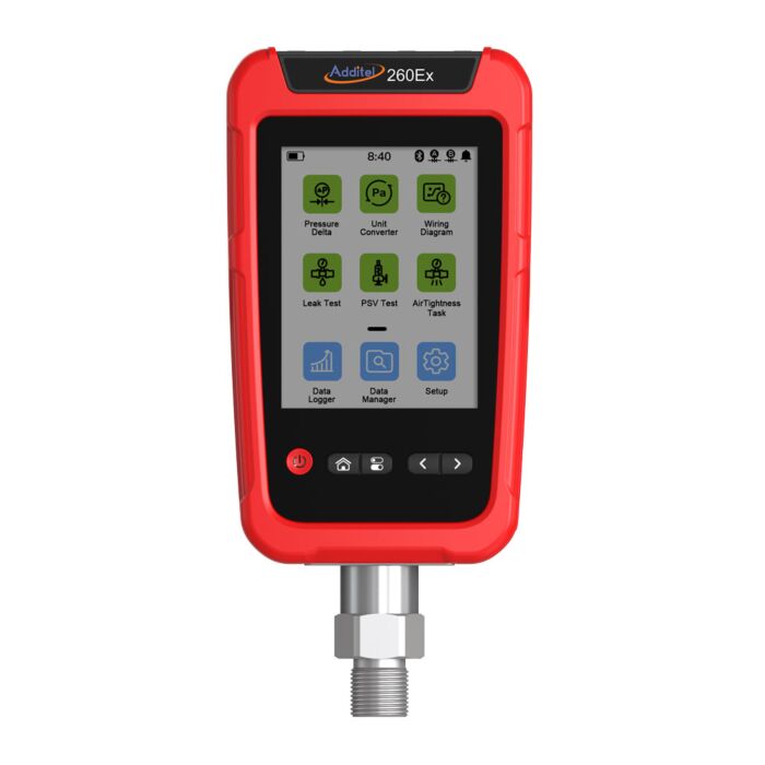 Additel ADT260EX-CP10-PSI-N Handheld Multichannel Reference Recorder, IS, -10 to 10 psi, Compound