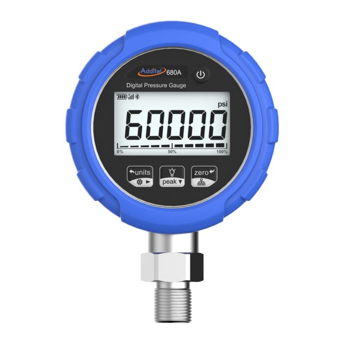 Additel ADT680A-20-GP1K-PSI-N-DL ADT680A Digital Pressure Gauge, 0-1000 psi, Data Logging