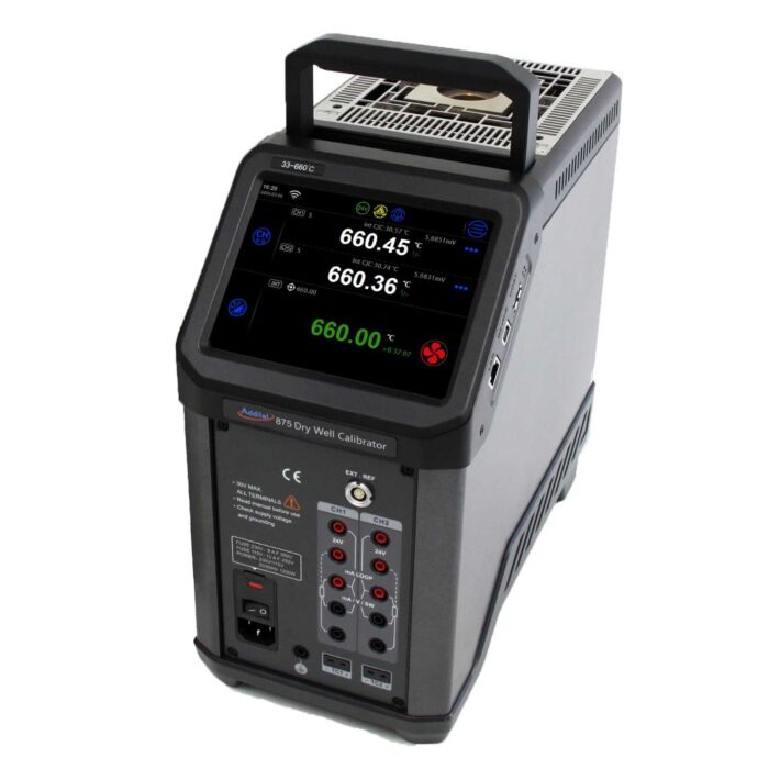 Additel ADT875PC-660-B-110V Dry Well Calibrator, 33C - 650C 110V, Insert B