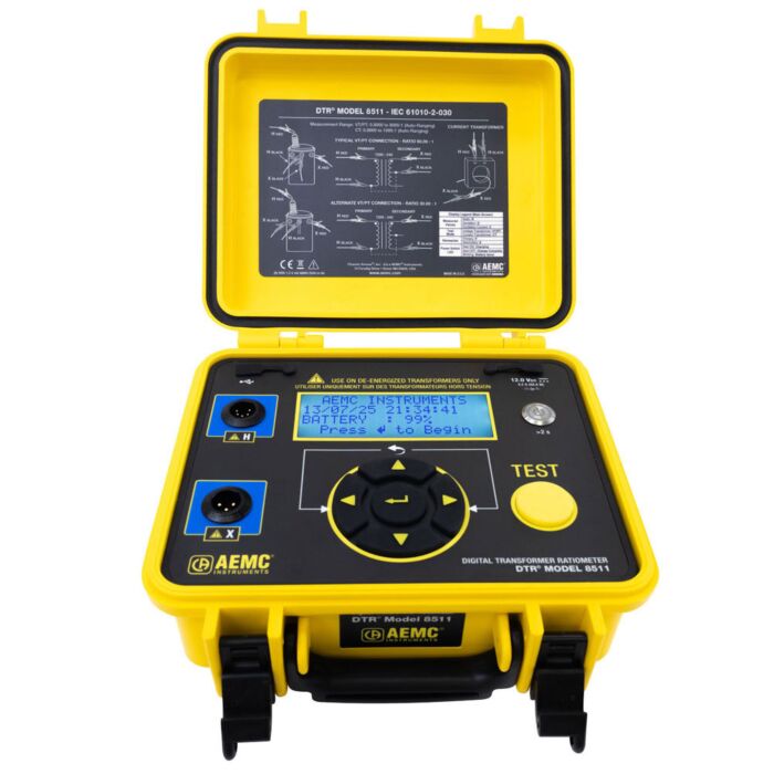 AEMC Instruments DTR8511 Digital Transformer Ratiometer, 110/220V