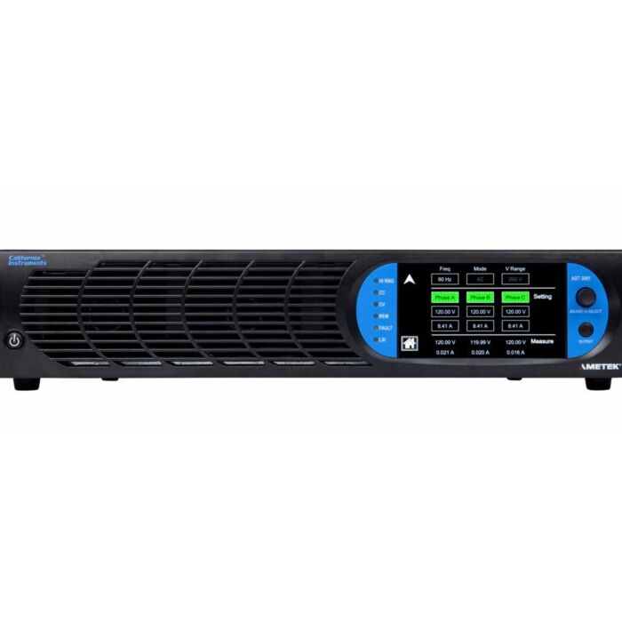 Ametek Programmable Power AST3003A1B-E000A0A AC/DC Power Supply, 3000VA,1/3Phase 200V/400VAC, 250V/500VDC