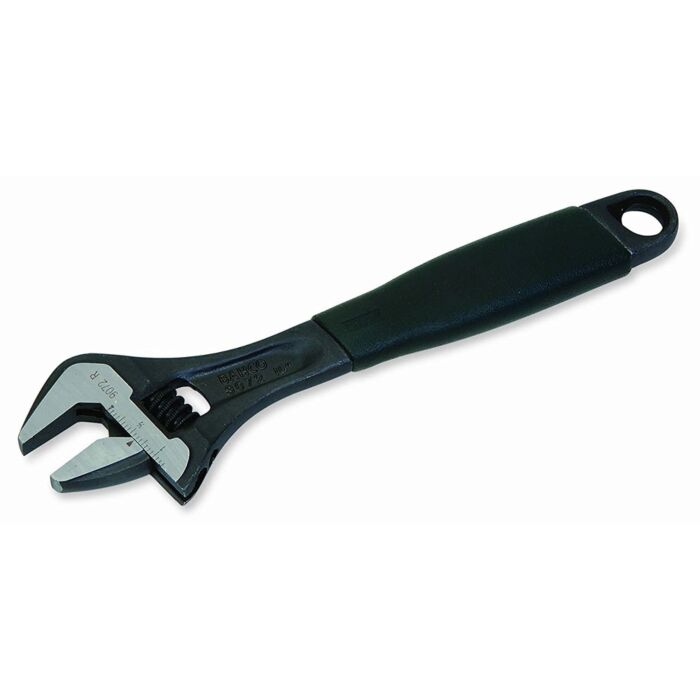 BAHCO 9071 R US Black Adjustable Wrench Ergo, 8"