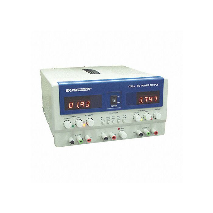 BK Precision 1760A for Rent, Triple Output DC Power Supply, Two 0-30VDC, One 4-6.5VDC