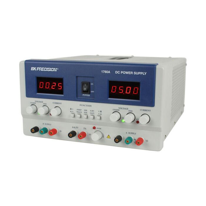 B&K Precision 1760A 4-Digit Triple Output Pwr.Sply, ((2)0-30V,0-2A/(1)4-6.5V,5A)