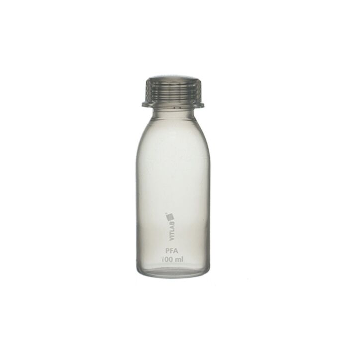 BrandTech Scientific V108397 PFA Reagent Bottle, narrow mouth, PFA cap, 500mL