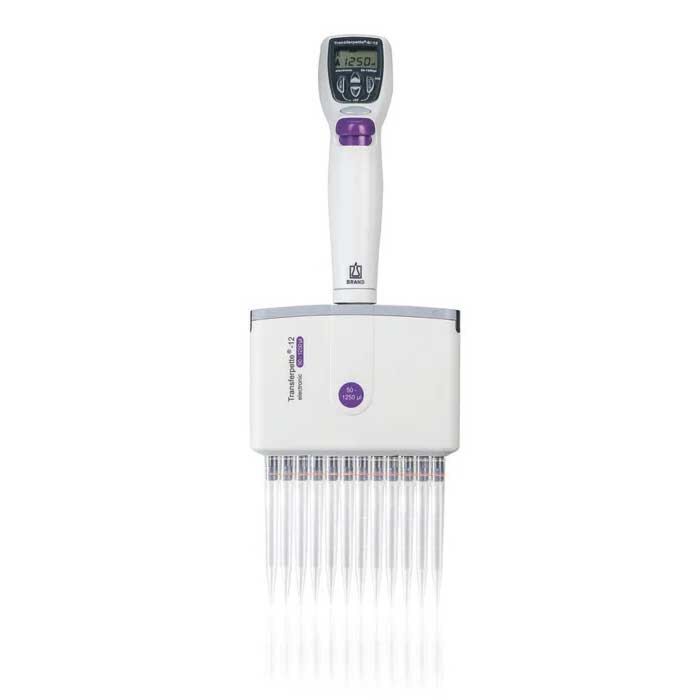 BRANDTECH Transferpette, 12 Channel Pipette, 50 - 1250ul