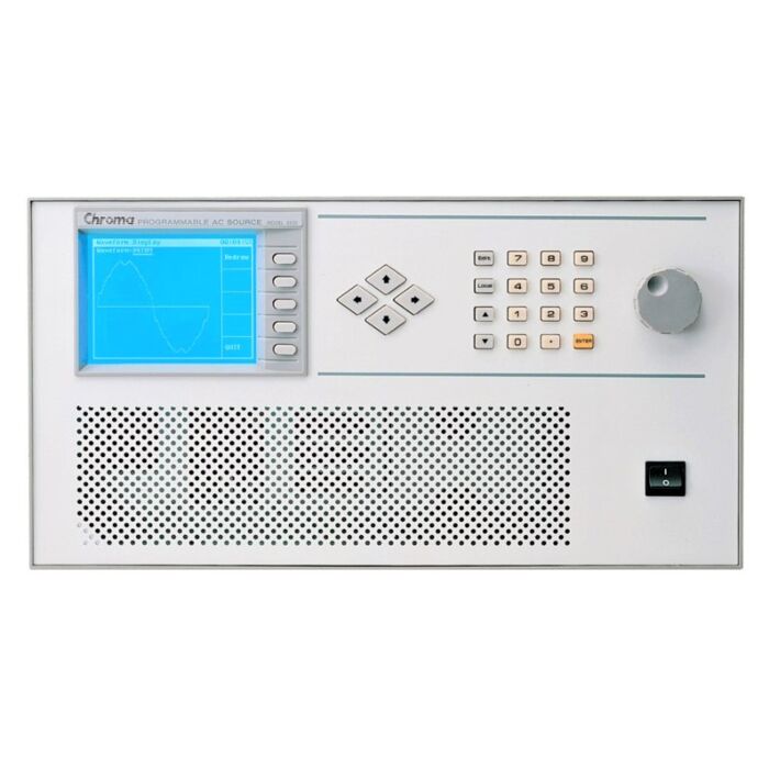 Chroma 6512 for Rent, AC Source, 1.2KVA, 0-300V, 15 - 2 kHz, 1 Phase