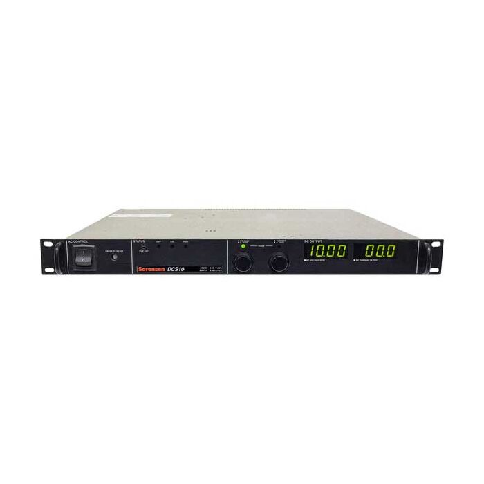 
Ametek Programmable Power DCS10-120ER DC Power Supply, 1200 W, 10 V, 120 A
