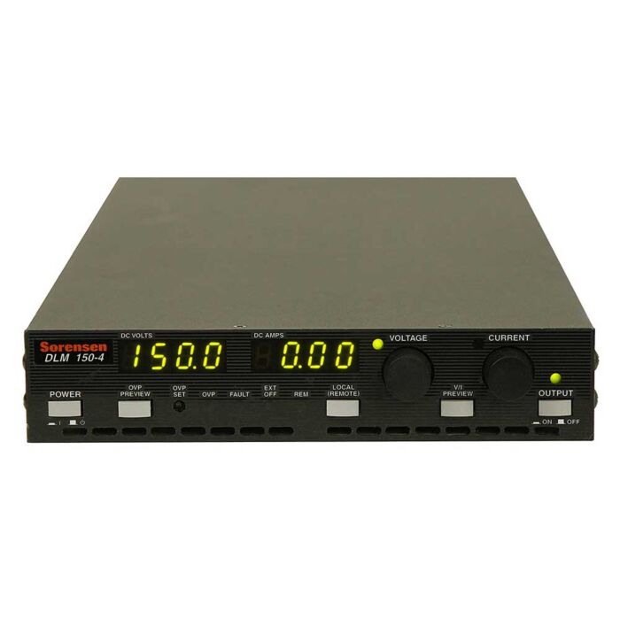 Ametek Programmable Power DLM150-4M9GR DC Power Supply, 600 W, 150 V 600 W, 150 V, 4 A, M9G