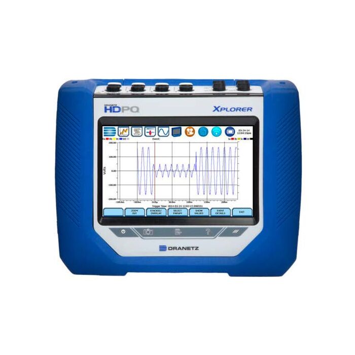 Dranetz HDPQ-XPLORER for Rent, 3-Phase Power Quality Analyzer with 4 x 6000A Flex CT's